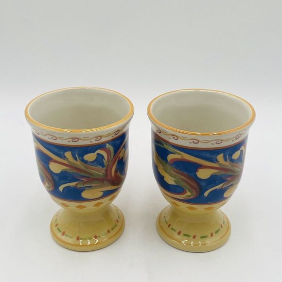 Pfaltzgraff Villa Della Luna Coffee / Tea Mug Set of 2 Jana Kolpen Mary Tiegreen - Picture 7 of 11